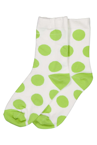 Polka Chic Socks Lime