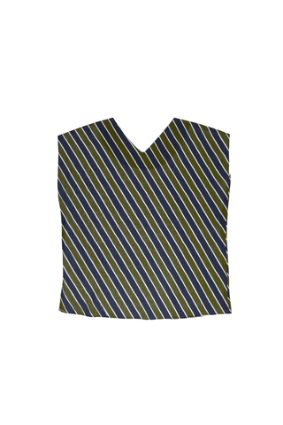 Porto Two-Way Tee Khaki in Cotton Voile