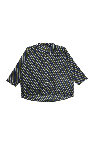 Porto Shirt Khaki in Cotton Voile