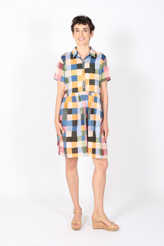 Tessera Villa Dress Blush in Cotton Voile