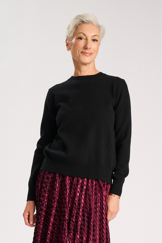 Remi Sweater Black in Superfine Merino Wool