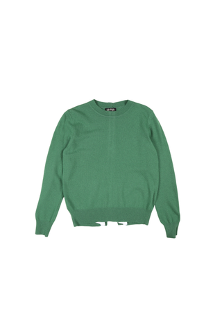 Remi Sweater Olive Green in Superfine Merino Wool