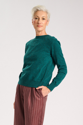 Remi Sweater Teal in Superfine Merino Wool