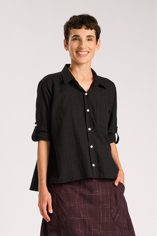 Sabine Shirt Black in Cotton