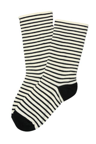 Seaside Stripe Socks Black