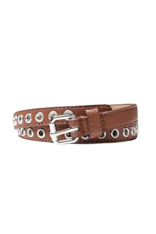 Sienna Grommet Mini Belt Brown