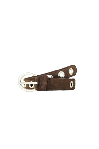 Sienna Grommet Belt Chocolate
