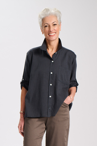 Sintra Weave Shirt Washed Black