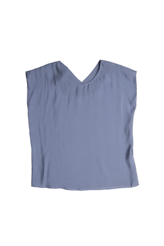 Skyscraper Two-way Tee Smokey Grey in Tencel