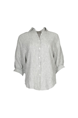 Sienna Shirt Black in Linen
