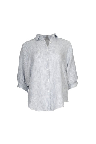 Sienna Shirt Blue in Linen