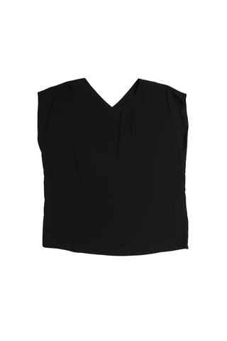 Studio Two-way Tee Black in Tencel