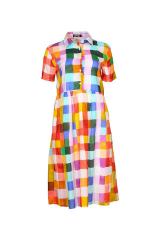 Tessera Villa Dress Long Medina in Cotton Voile