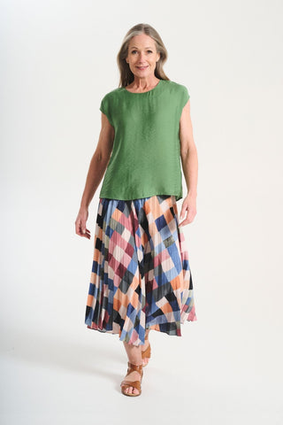 Tessera Pleated Skirt Blush
