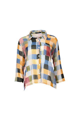 Tessera Shirt Blush in Cotton Voile