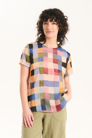 Tessera Top Blush in Cotton Voile