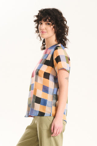 Tessera Top Blush in Cotton Voile