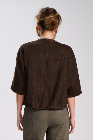 Margot Valentina Jacket Chocolate in Tencel
