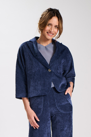 Romy Michelle Blazer Blue in Tencel