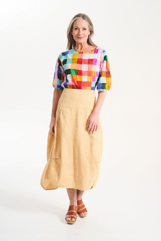 Milwaukee Venice Beach Skirt Butter in Linen