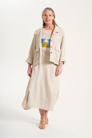 Milwaukee Venice Beach Skirt Oat in Linen