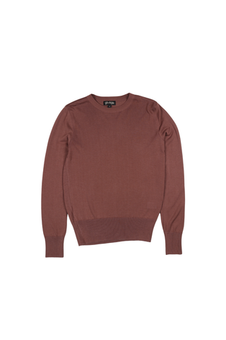 Como Light Sweater Brown in Tencel & Silk