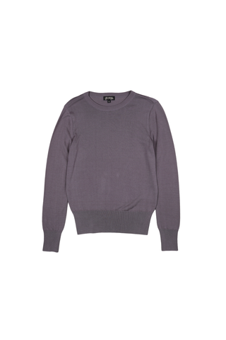 Como Light Sweater Grey in Tencel & Silk