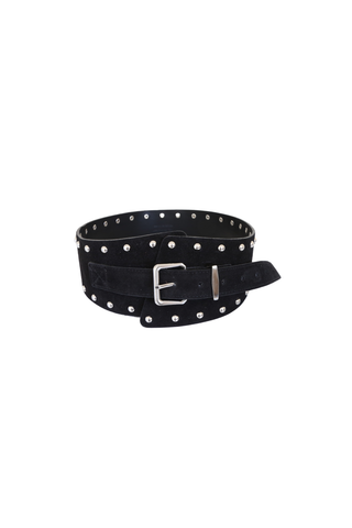 Wide Stud Belt Black
