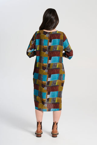 Kismet Sencillo Dress Azure in Viscose