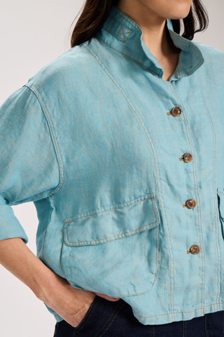 Billie Jacket Alta Luxe Frost in Linen