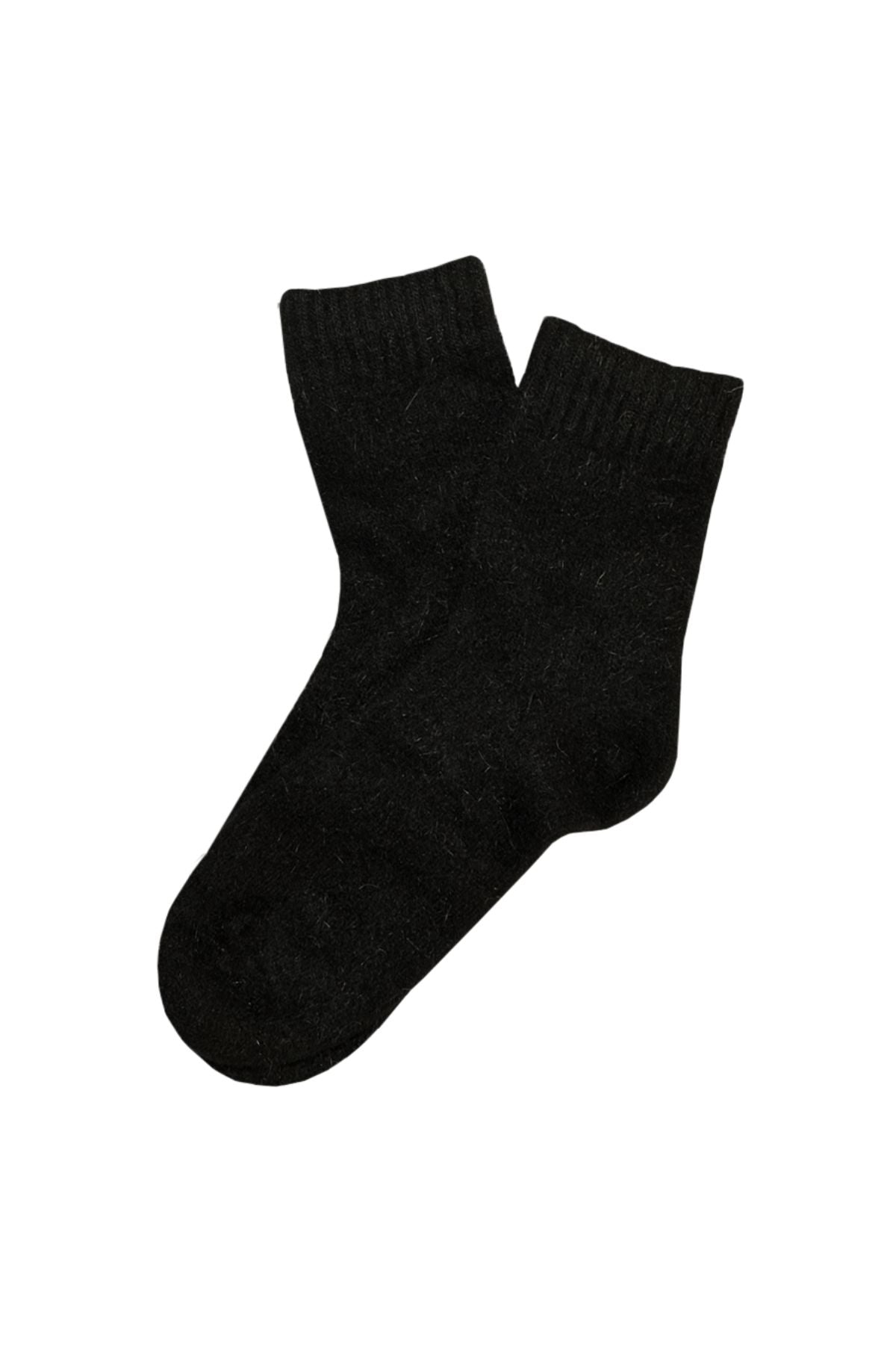 Olga de Polga black angora blend socks 