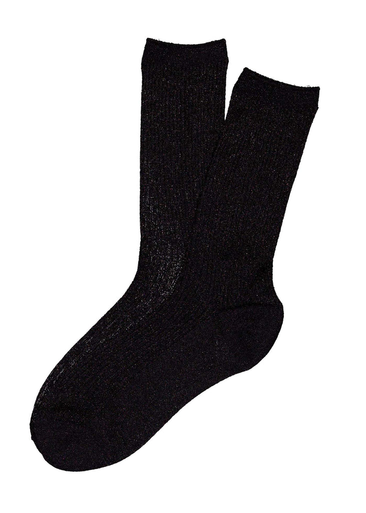 Black Metallic socks