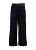 Olga de Polga's bet selling Peggy Pants in Black fine cotton cord. Front