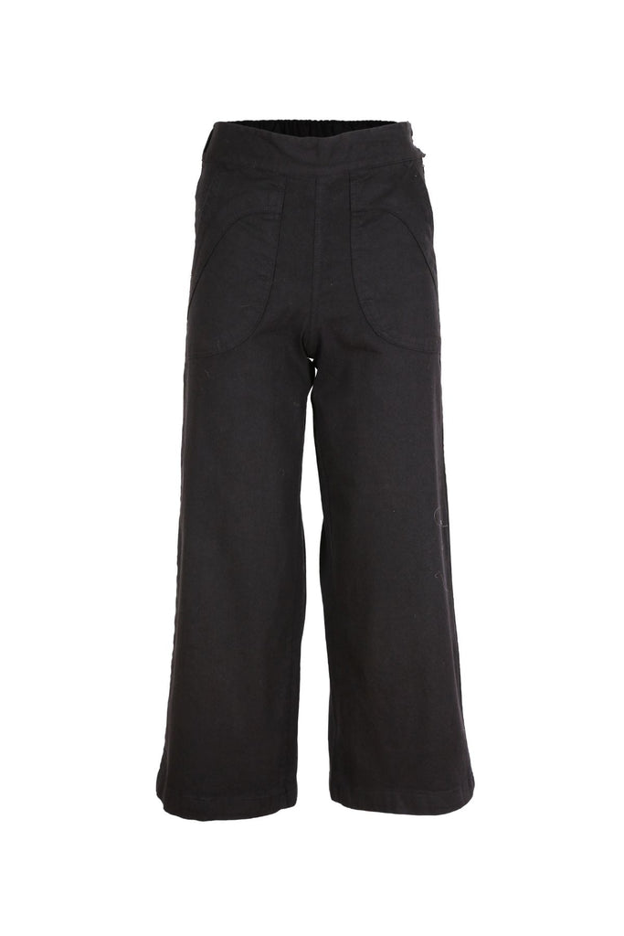 Olga de Polga Peggy Jeans in denim black. True Black Denim. Front view