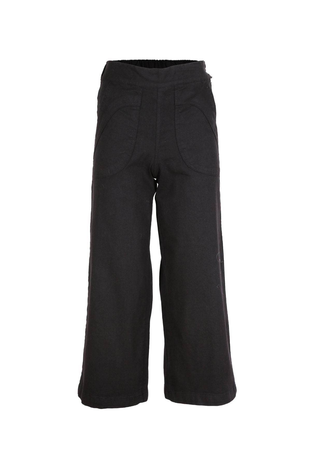 Olga de Polga Peggy Jeans in denim black. True Black Denim. Front view