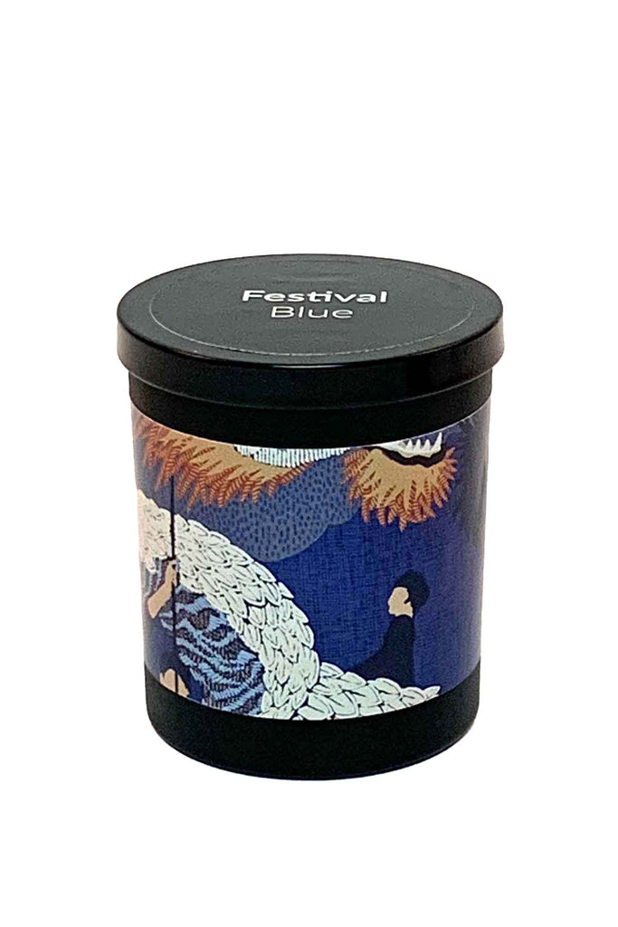 Olga de Polga Festival Blue Candle – Bourbon Vanilla, Tonka + Sandalwood