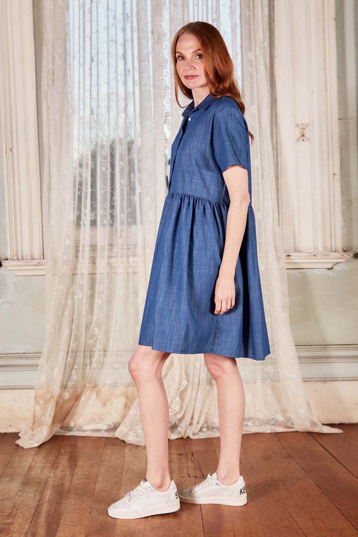 Le Studio Villa Dress in Denim – Olga de Polga