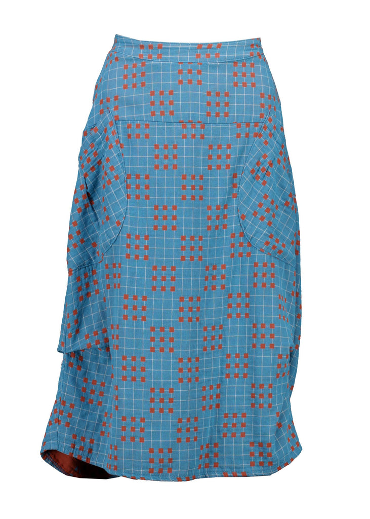 Olga de Polga Blue Network Milwaukee Skirt. front view.