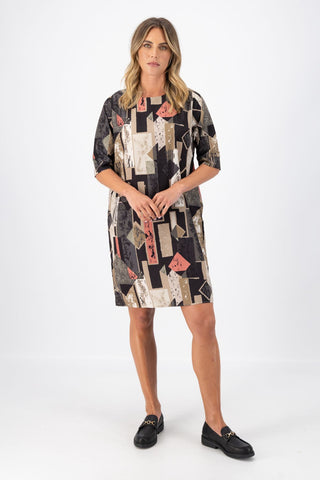 Casco Sencillo Shift Dress Sand