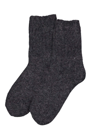 Luscious Angora Socks Charcoal