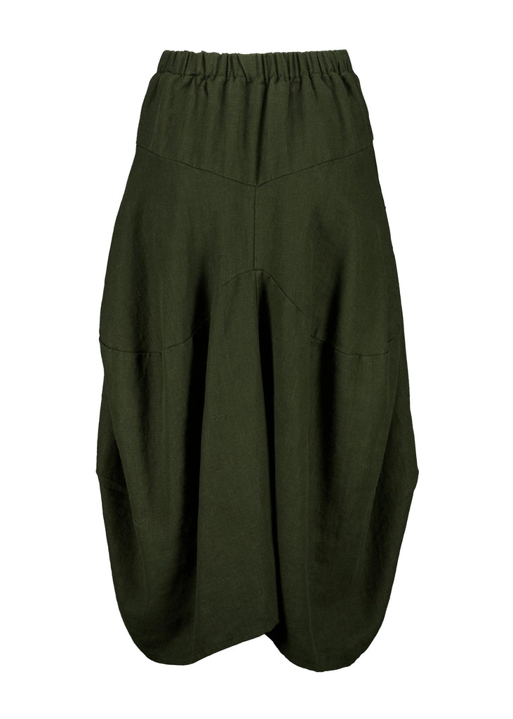 Olga de Polga Milwaukee Fiesta Skirt in Dark Khaki.  Back view