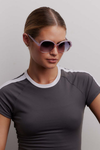 Lilac sunglasses side front