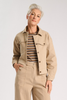 Elaine Jacket Oat in Brushed Cotton