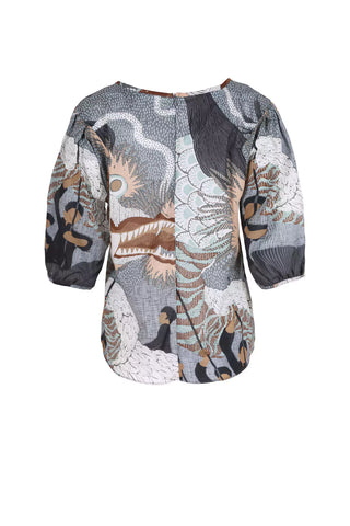 Festival Blouse Caramel in Cotton