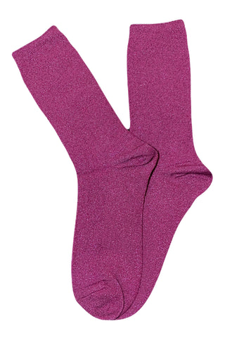 Flashdance Lurex Socks Magenta
