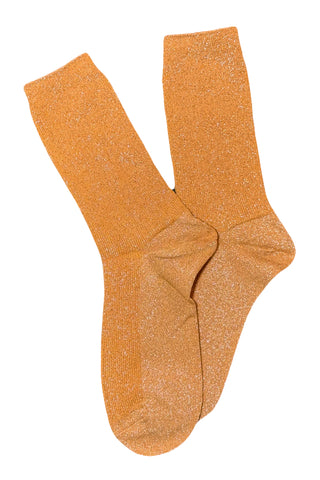 Flashdance Lurex Socks Orange