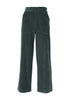 Olga de Polga Peggy Pants original length in Forest Green Summer Cord. Front view