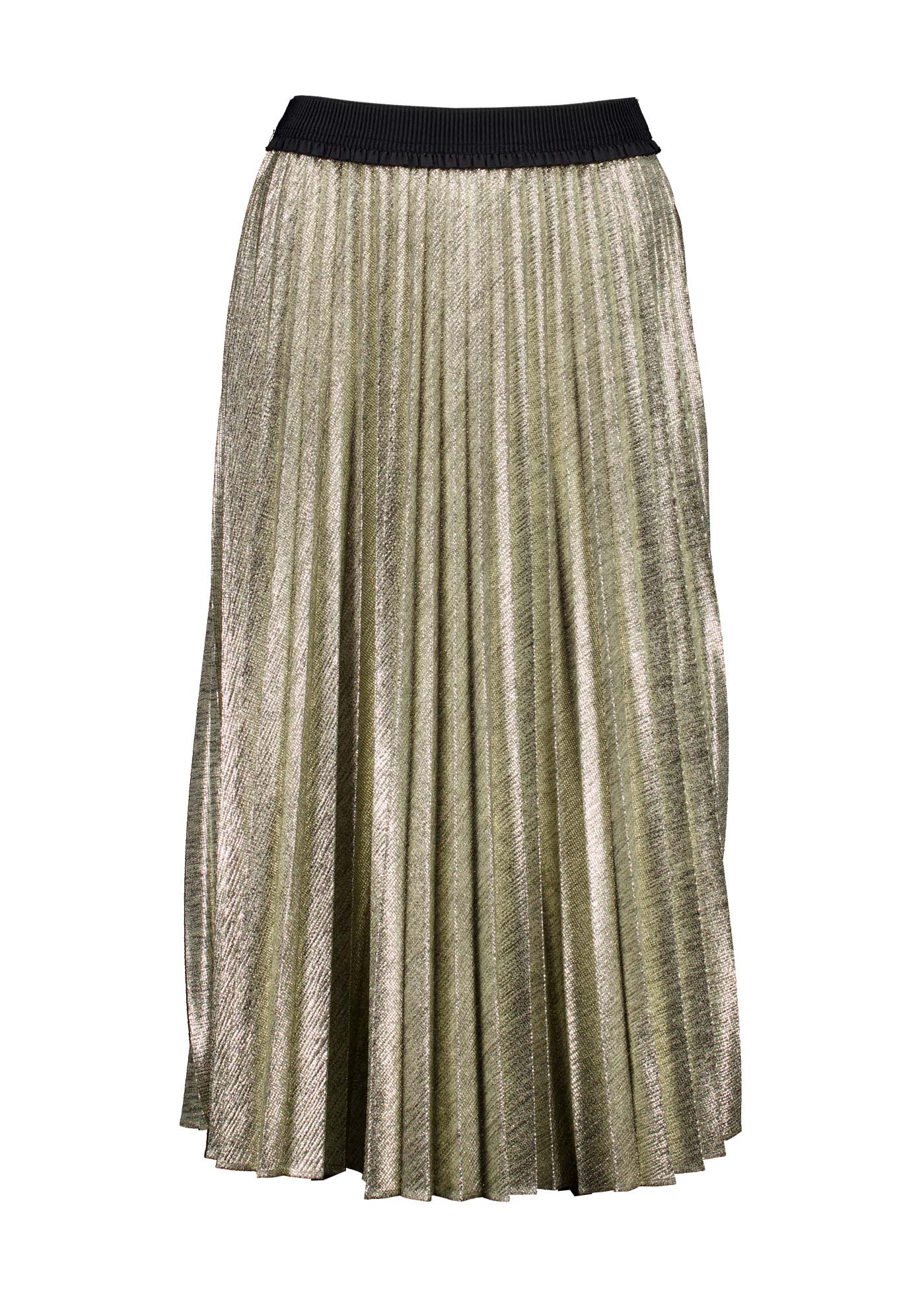 Jupe Plissée Métallisée Champagne Doré - Taille M - Occasion Très Bon état