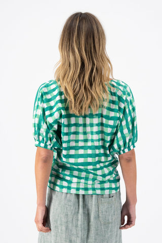 Rosa Camisa Green in Cotton