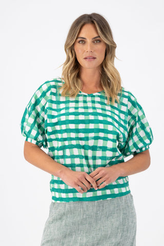 Rosa Camisa Green in Cotton